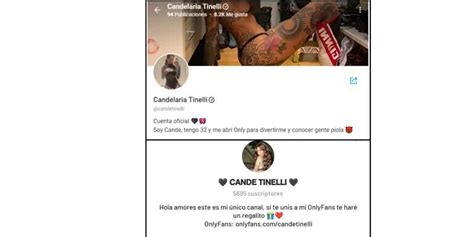 cande tinelli pack|Cande Tinelli se sumó a Only Fans, prometió。